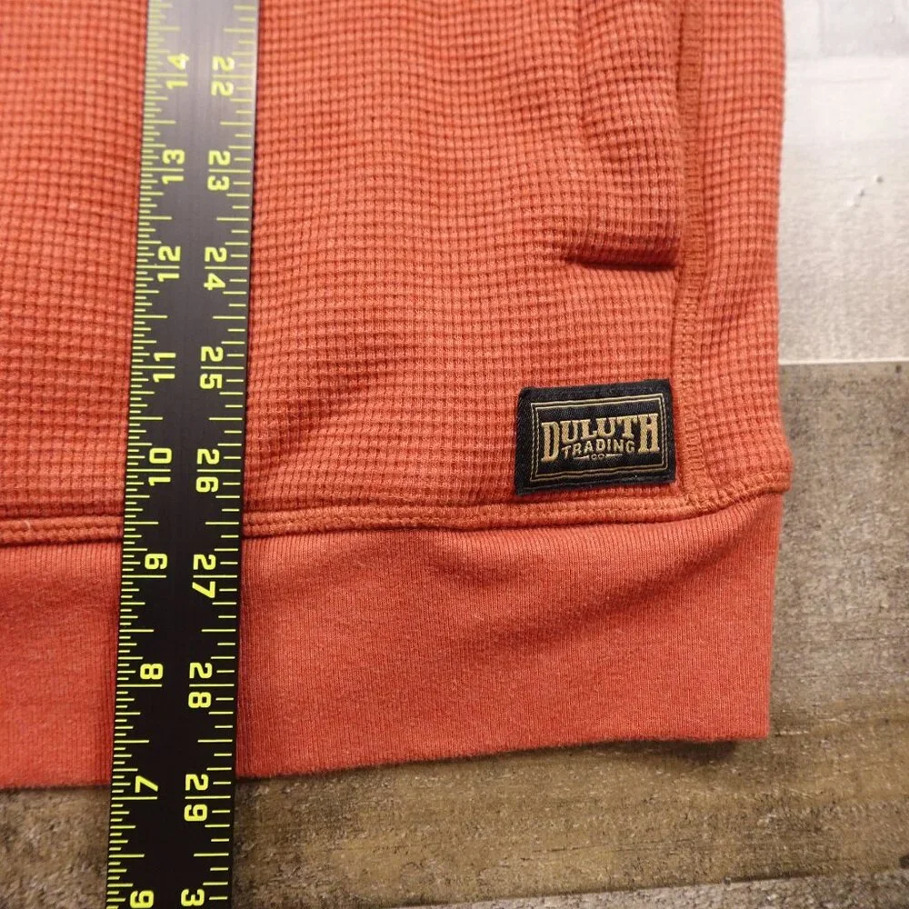 Duluth Trading Burly Thermal Sherpa-Lined Hoodie‎ Men's 2XL Rust Red